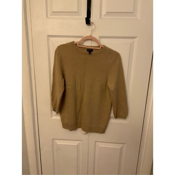 Talbots Cashmere Audrey Sweater Tan L - Picture 4 of 5